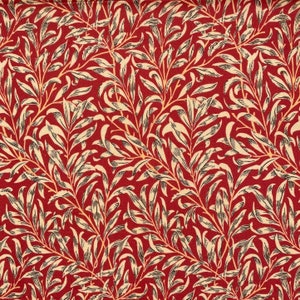 William Morris Willow Bough Fabric - Crimson - 100% Cotton