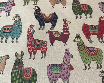 Llama/Alpaca Woven Tapestry Fabric - By the Metre