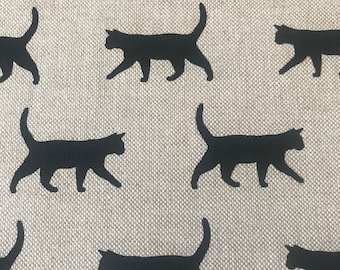Schwarzer Katzenstoff