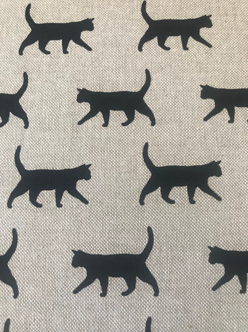 Black Cat Fabric Etsy UK