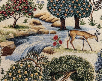 Woodland Forest Fabric - Tapestry/Gobelin - By the metre/half metre