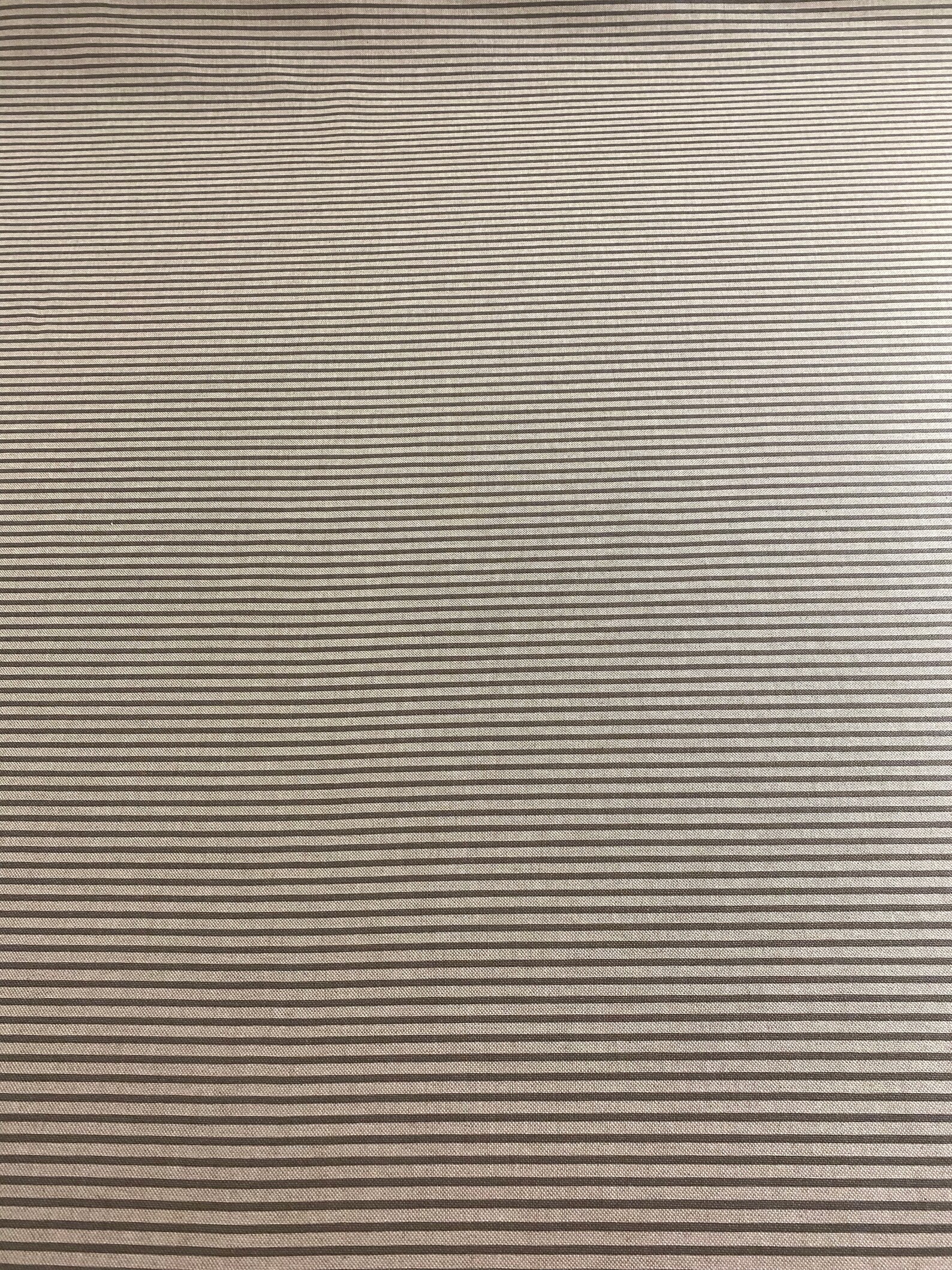 Grey stripe fabric Linen Look Etsy