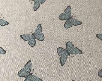 Butterfly Linen Look Fabric