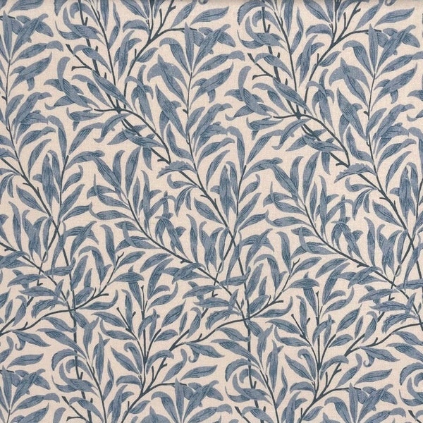 William Morris Willow Bough Fabric - Azure - 100% Cotton