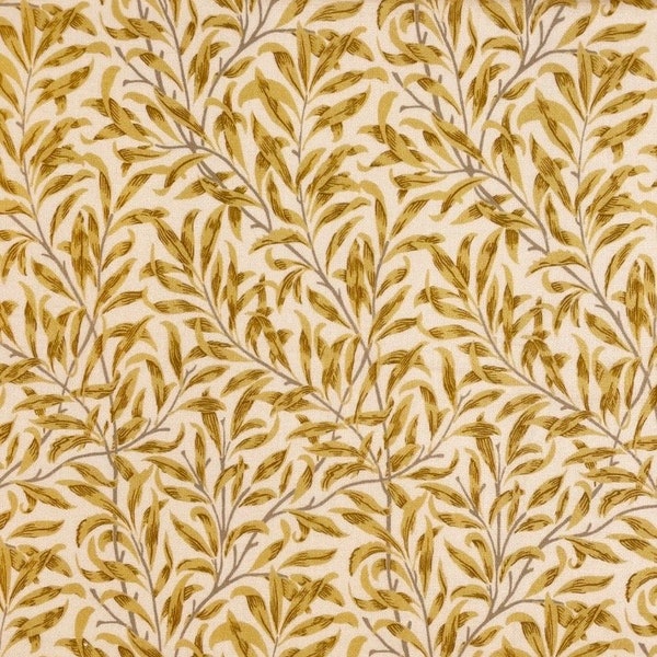 William Morris Willow Bough Fabric - Ochre - 100% cotton