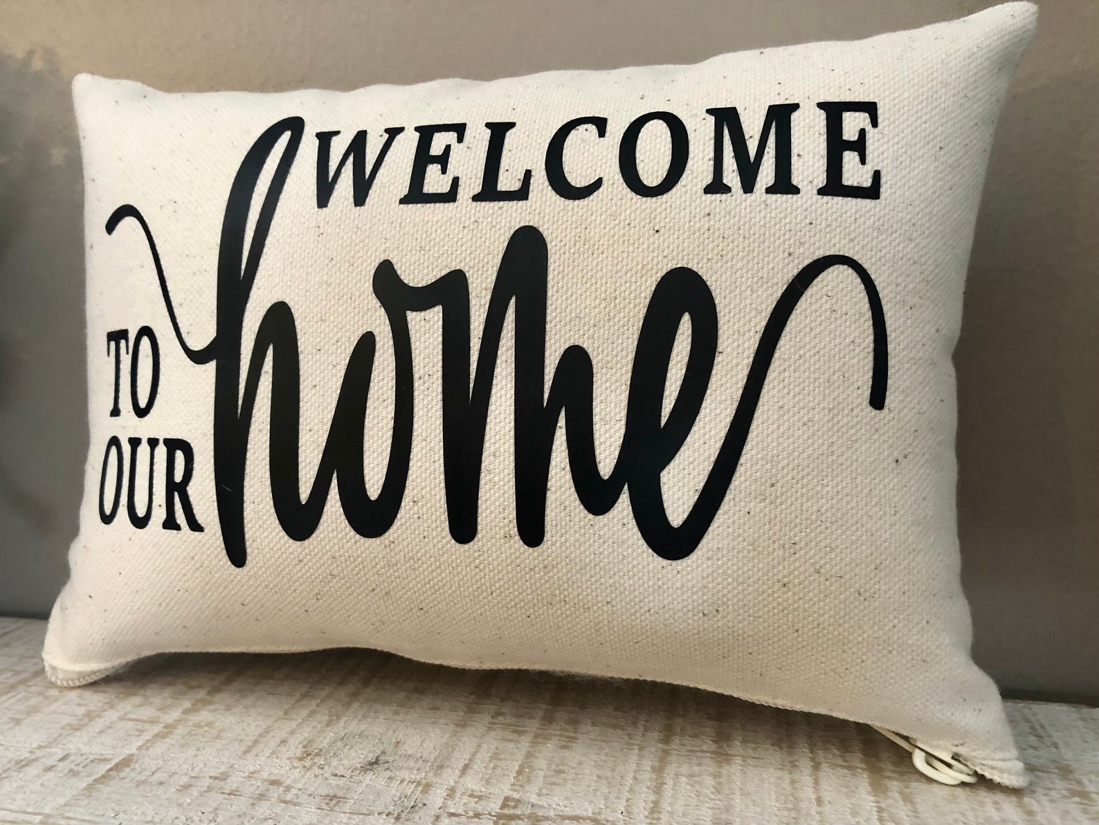 Small/ Mini Decorative Accent Pillow. welcome to Our Home Mini Pillow ...