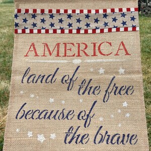 Bandera del jardín/ Bandera patriótica del jardín | Etsy