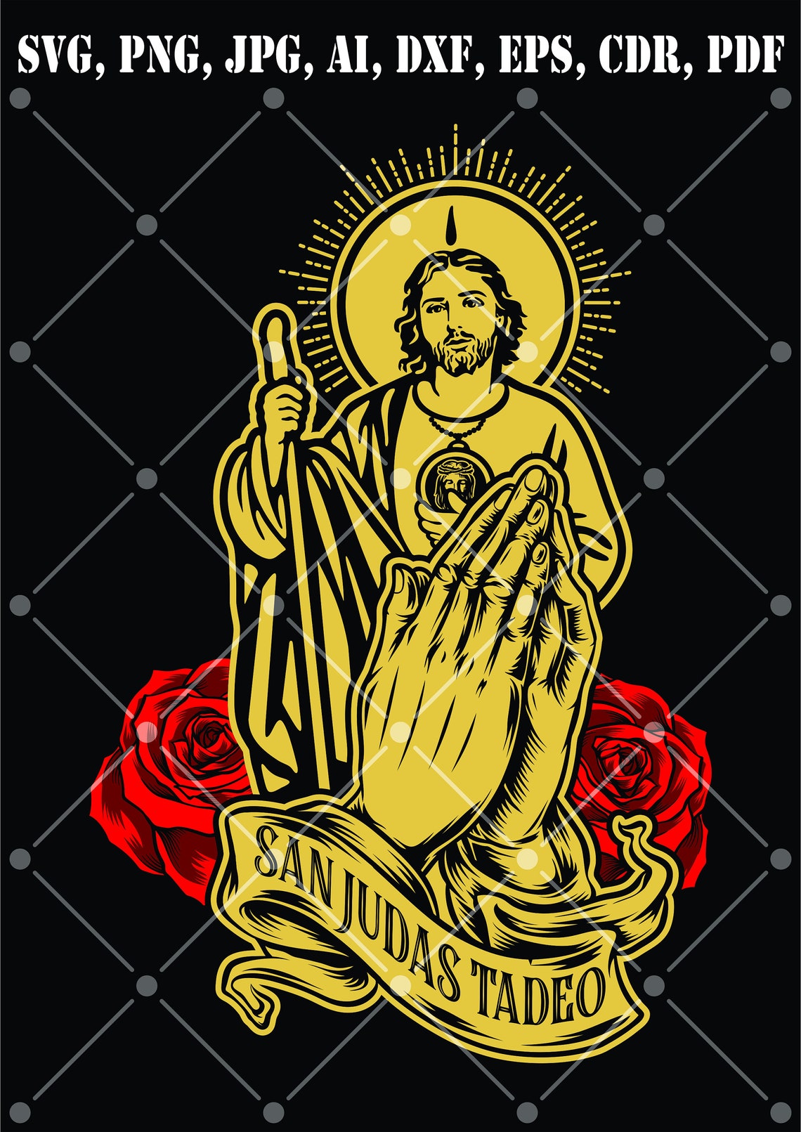 San Judas Tadeo / Descarga instantánea digital / Svg / JPG / Etsy España