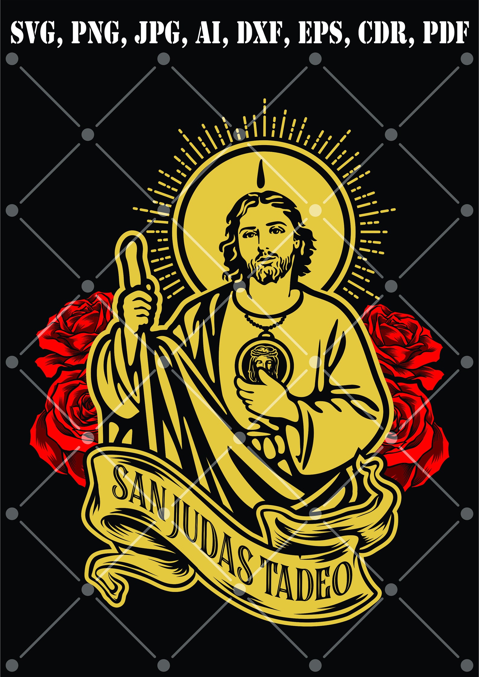 San Judas Tadeo / Descarga instantánea digital / Svg / JPG / Etsy España