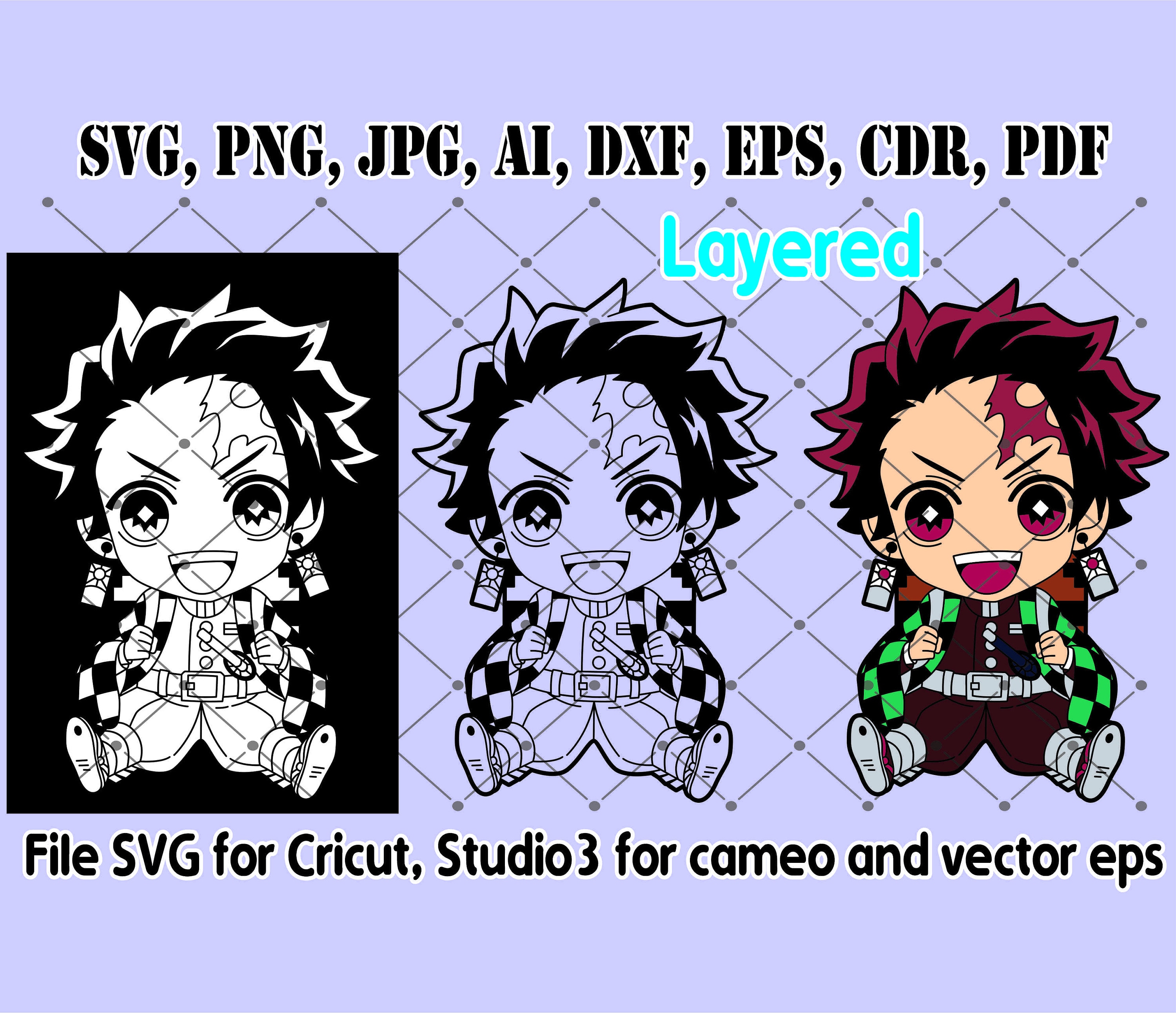 Tanjiro SVG, Anime SVG, Demon Slayer SVG - SVGbees