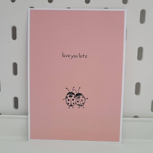 Süße (Post)Karte - Marienkäfer |Stampin' Up | Postkarte, Karte, gestempelt, Freunde, Freundin, Gruß, Geburtstag, handgemacht, Papierjuwelen