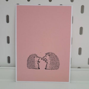 Süße (Post)Karte - Igel | Stampin' Up | Postkarte, Karte, gestempelt, Freunde, Freundin, Gruß, Geburtstag, handgemacht, Papierjuwelen