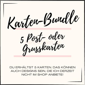 Produktset | Postkarten-Bundle | (ab) 5 verschiedene Postkarten | Freunde, Freundin, Familie, Freundschaft, Geschenk, Überraschung, Briefe