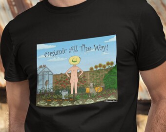 Gardening T-Shirt, Novelty Gift, Funny Gardener Shirt, Garden Tshirt, Cartoon Tee