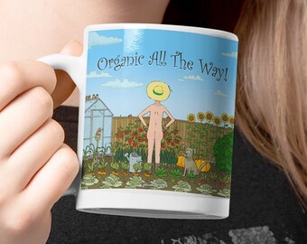 Funny Art Mug, Gardening Mug, Funny Coffee Mugs, Funny Gardening Gift, Plant Lover Mug