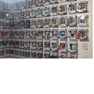 Funko Pop Floating Display Stand Holder &quot;A&quot;. WITH logos! Custom - Many Colors!!