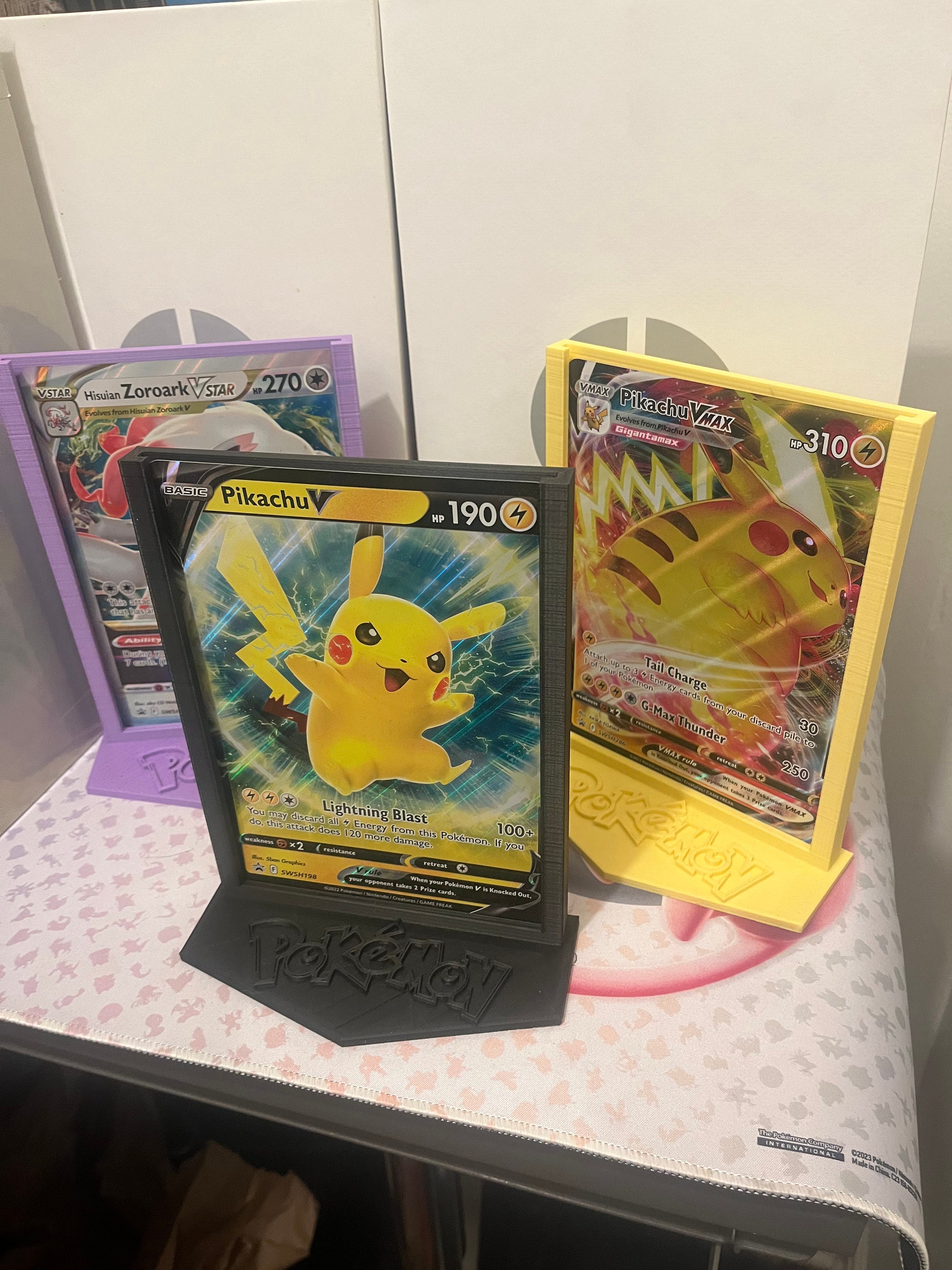Pokemon OVERSIZE PROMO CARD Display Stands / Holders Free Standing ...
