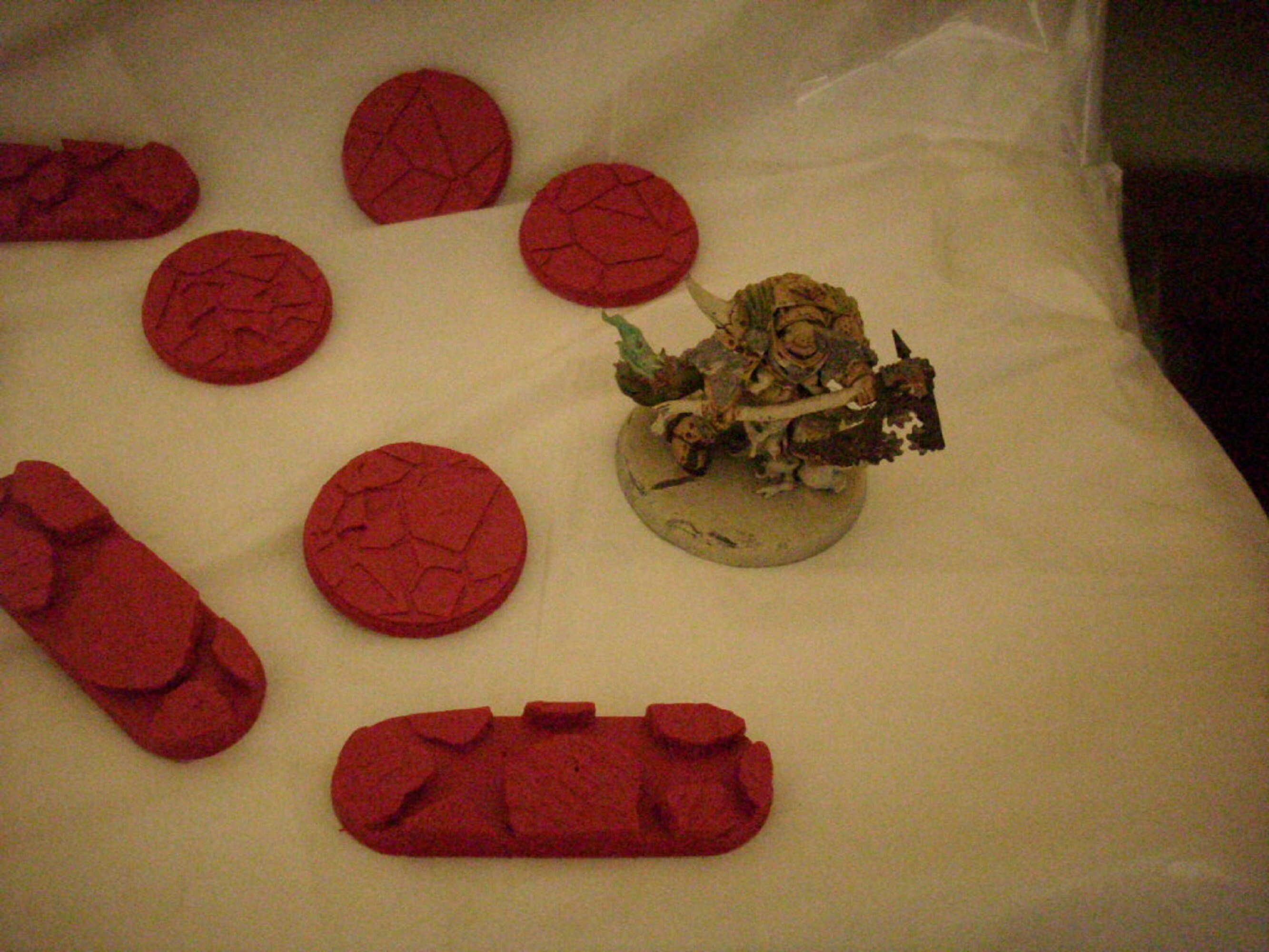 28MM Tabletop Wargaming Miniature Bases -[9] Pc - FIRE / LAVA Theme ...