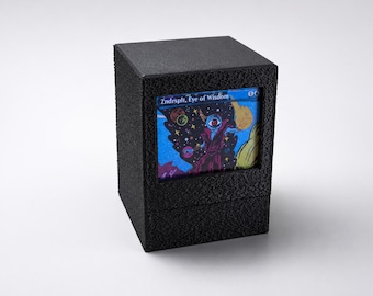Magic The Gathering [MTG] Commander Deck Box with Window - Snap Fit Design! All MANA and COLORS! Custom 3D Printed!