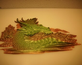 DRAGON decor piece Stlye "C" - Home, Office, Game Room, Living Area, Any space - MANY colors!!!!