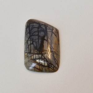 Spiderweb Obsidian Natural Gemstone Cabochon, Gray and Black Obsidian, Loose Spiderweb Obsidian for Jewelry making