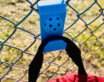 Personalized Pickleball Bag Hook with Name and Pun