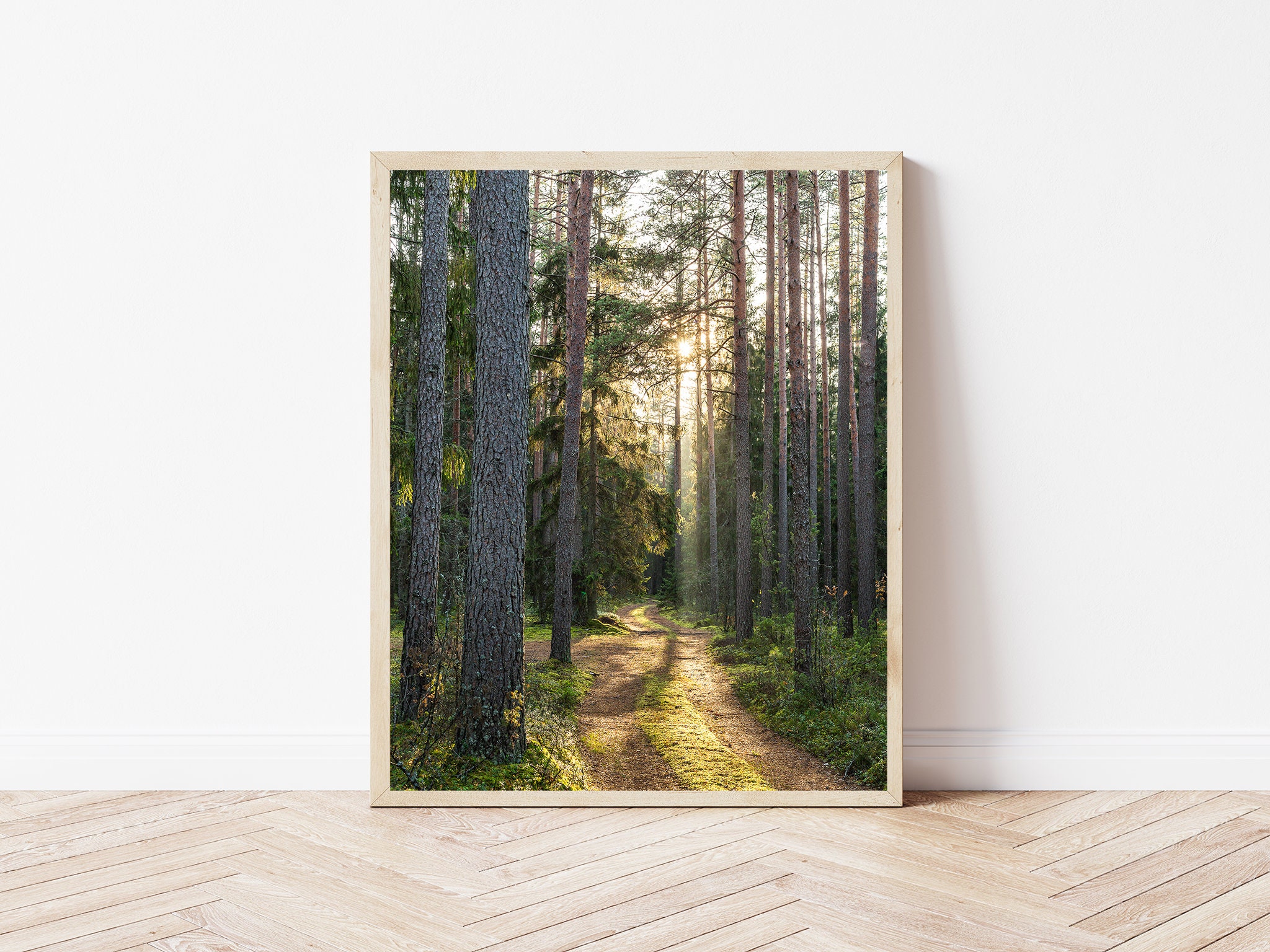 Forest Print Digital Download Forest Printable Wall Art Home - Etsy