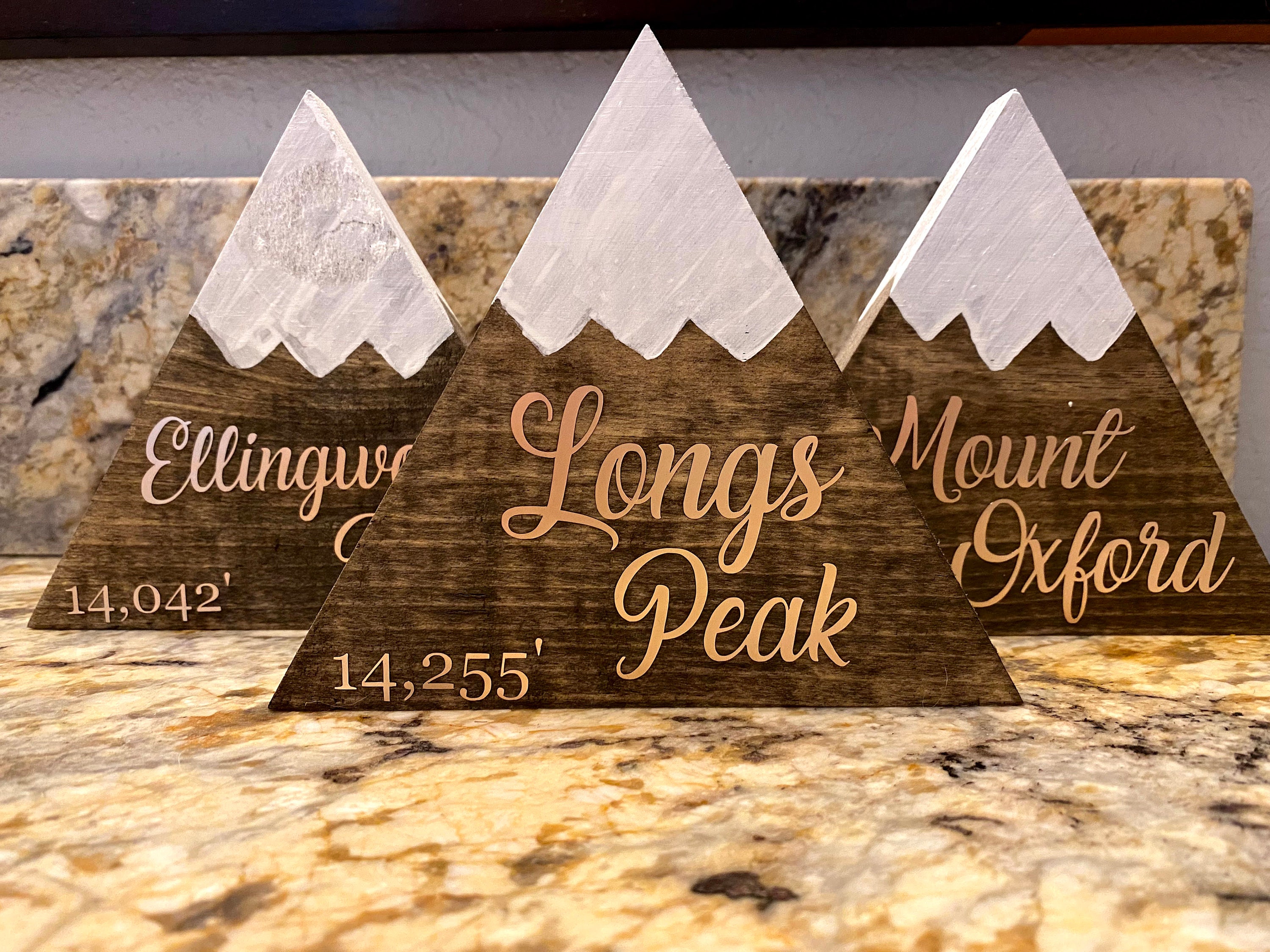 Customizable Wood Mountain Décor Etsy UK