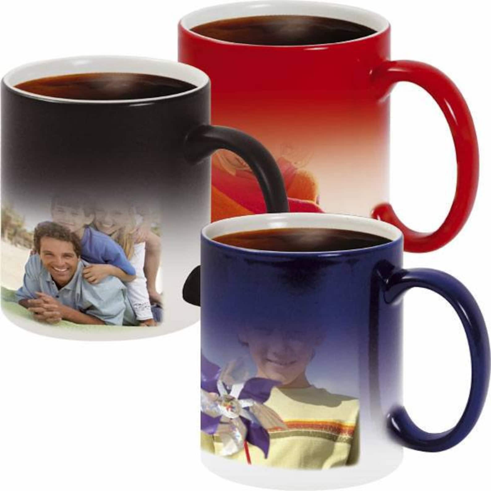 Personalized Color Changing Coffee Mug With Your Image 11 Oz Etsy