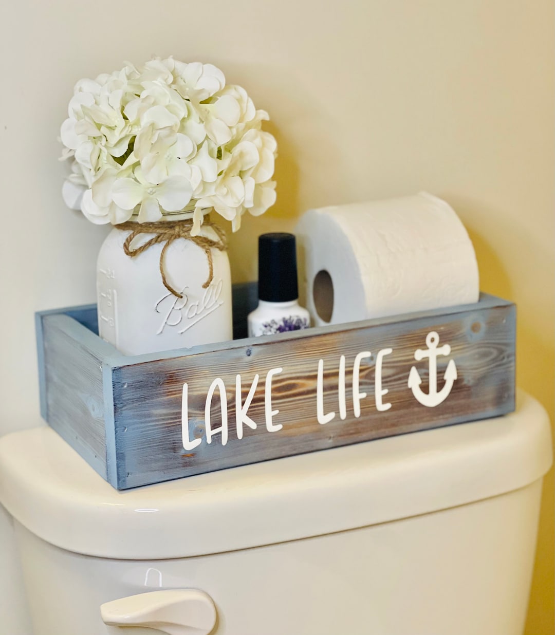 Lakehouse Bathroom Decor, Lake Life Decor, Cabin Bathroom Decor, Toilet