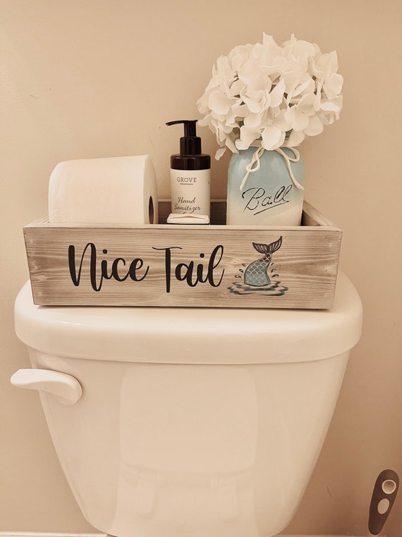 Farmhouse Toilet Paper Holder Bathroom Decor, Toilet Paper Storage