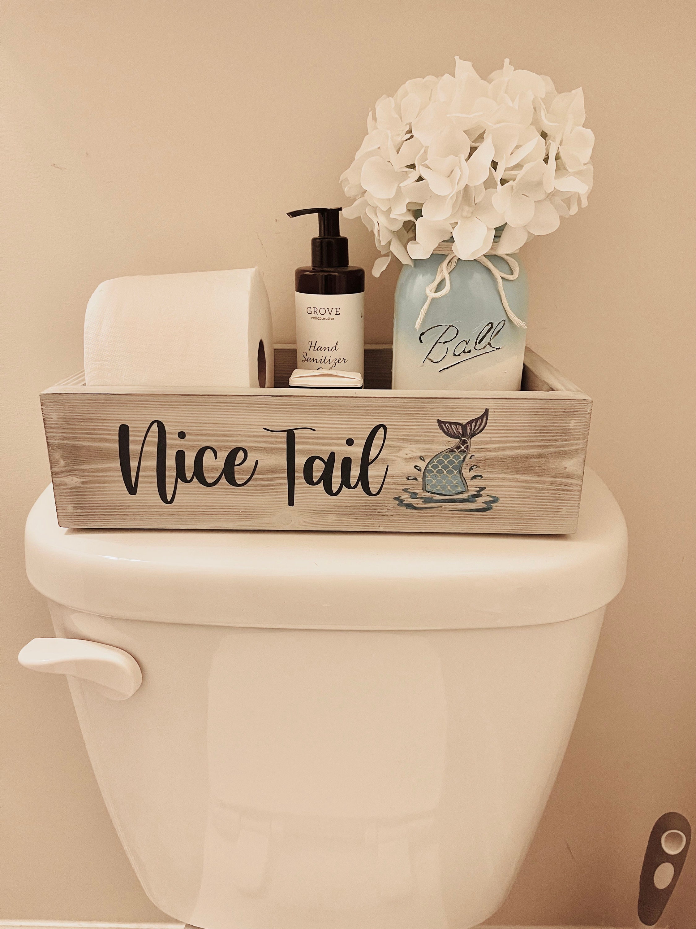 Mermaid Toilet Paper Holder, Mermaid Bathroom Decor, Nice Tail Decor