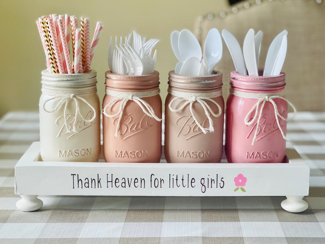 Baby Girl Shower Centerpiece Baby Shower Decor Girl Nursery Etsy