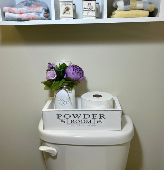 Farmhouse Toilet Paper Holder Bathroom Decor, Toilet Paper Storage