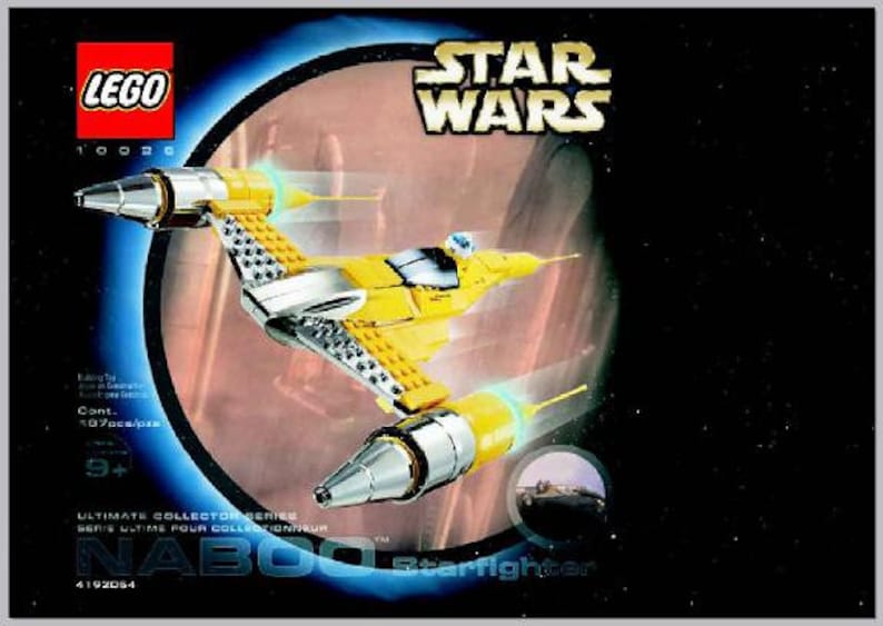 Lego Replacement Instruction Manual Star Wars NABOO FIGHTER Etsy