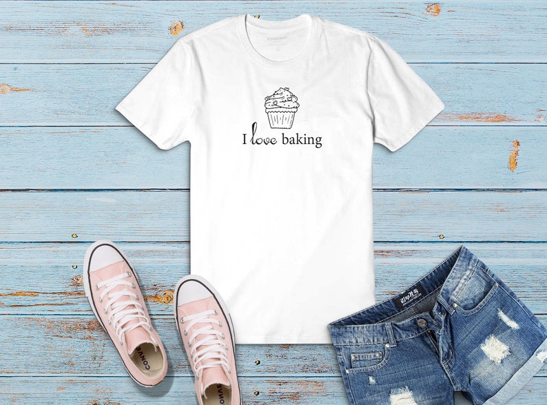I Love Baking Shirt Cake Shirt Candy T Shirt Cute Shirt Sweet Shirt Basic T Shirt Pastry Cook Shirt Gift Cakes Lover Gift Pastry chef gift