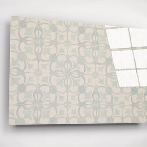 Classic Tile Pattern Kitchen Backsplash, Tempered Glass Wall Art ...