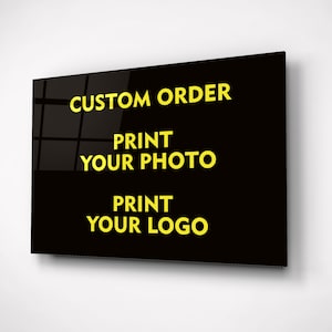 Custom Print Wall Art Tempered Glass, Print Your Photo on the Glass, Logo Print, Photo collage, Personalized Gift