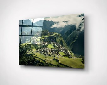 Affiche, Machu Picchu, Pérou, Nolwen, décoration murale, art local|Comptoirs de Magellan