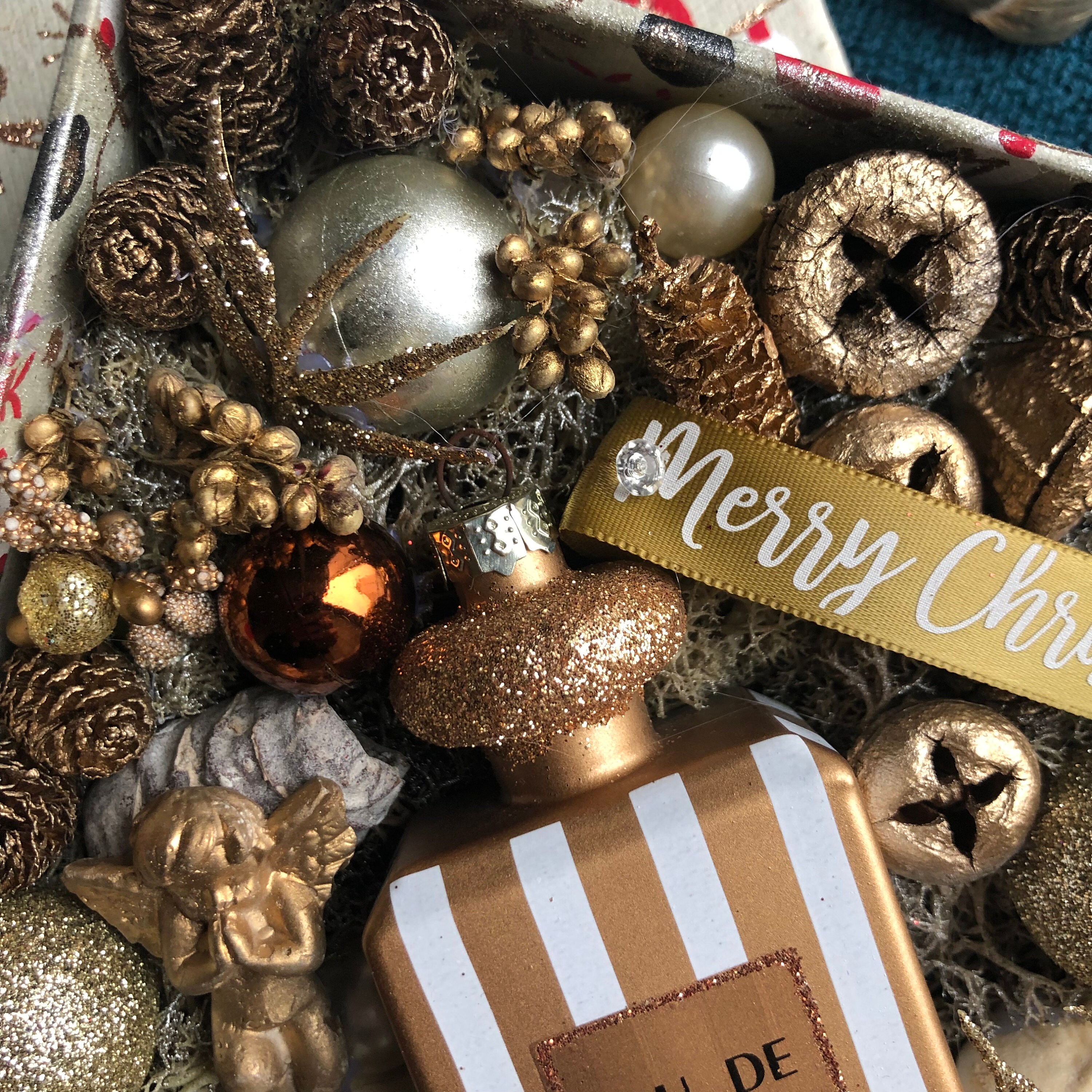 Christmas Gift Box With Perfume Bottle Ornament for Her - Etsy UK