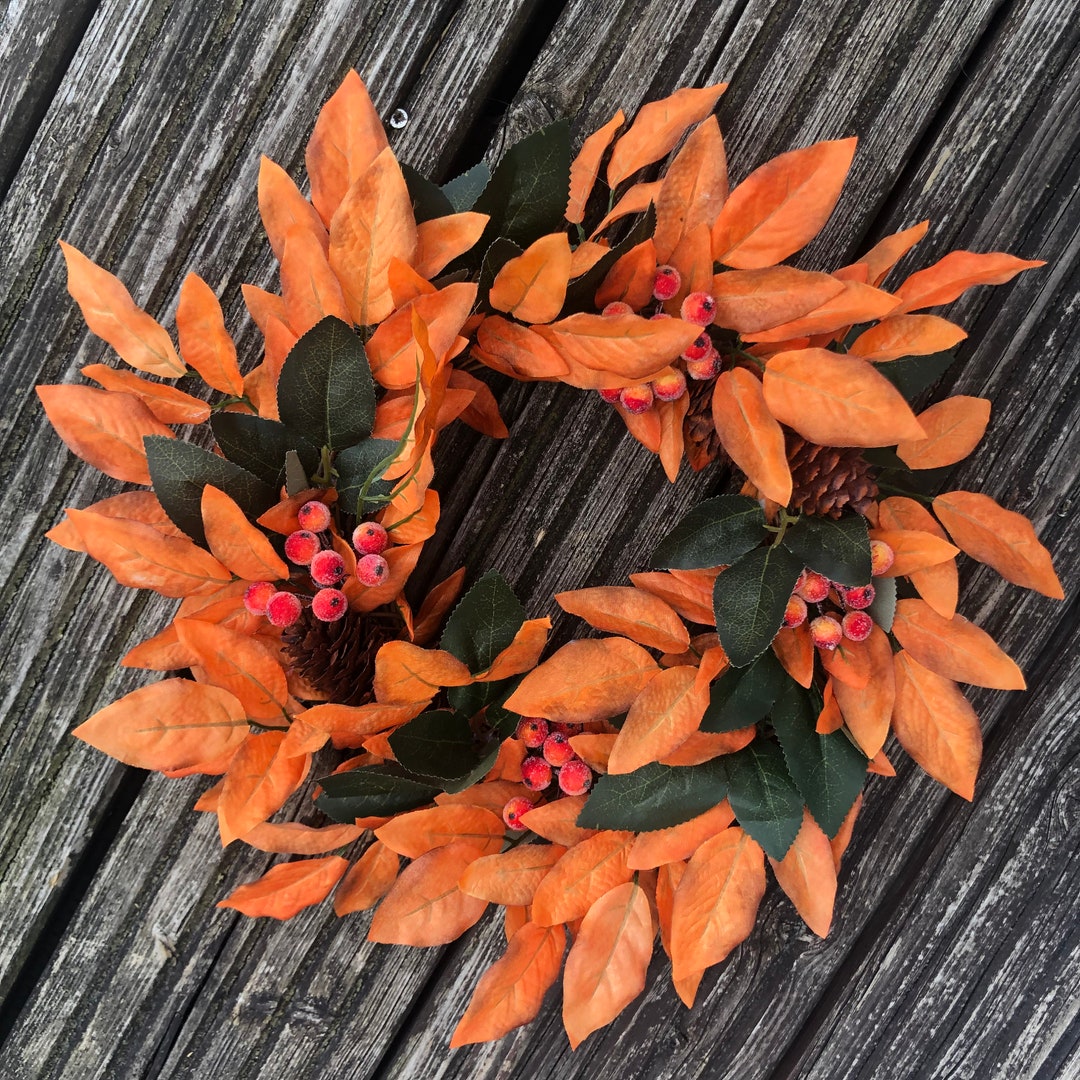 Autumn Pinecone Berry Grapevine Front Door Wreath Country - Etsy