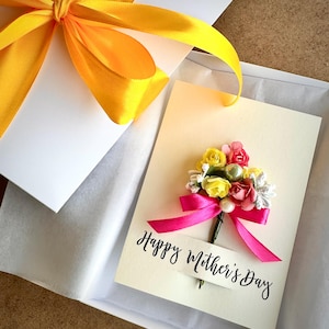 Botanische Sommer Blumenandenken Karte für beste Freundin Geburtstagsgrüße Blumenstrauß für Mama romantische Geschenkbox für Frau Gartenliebhaberset