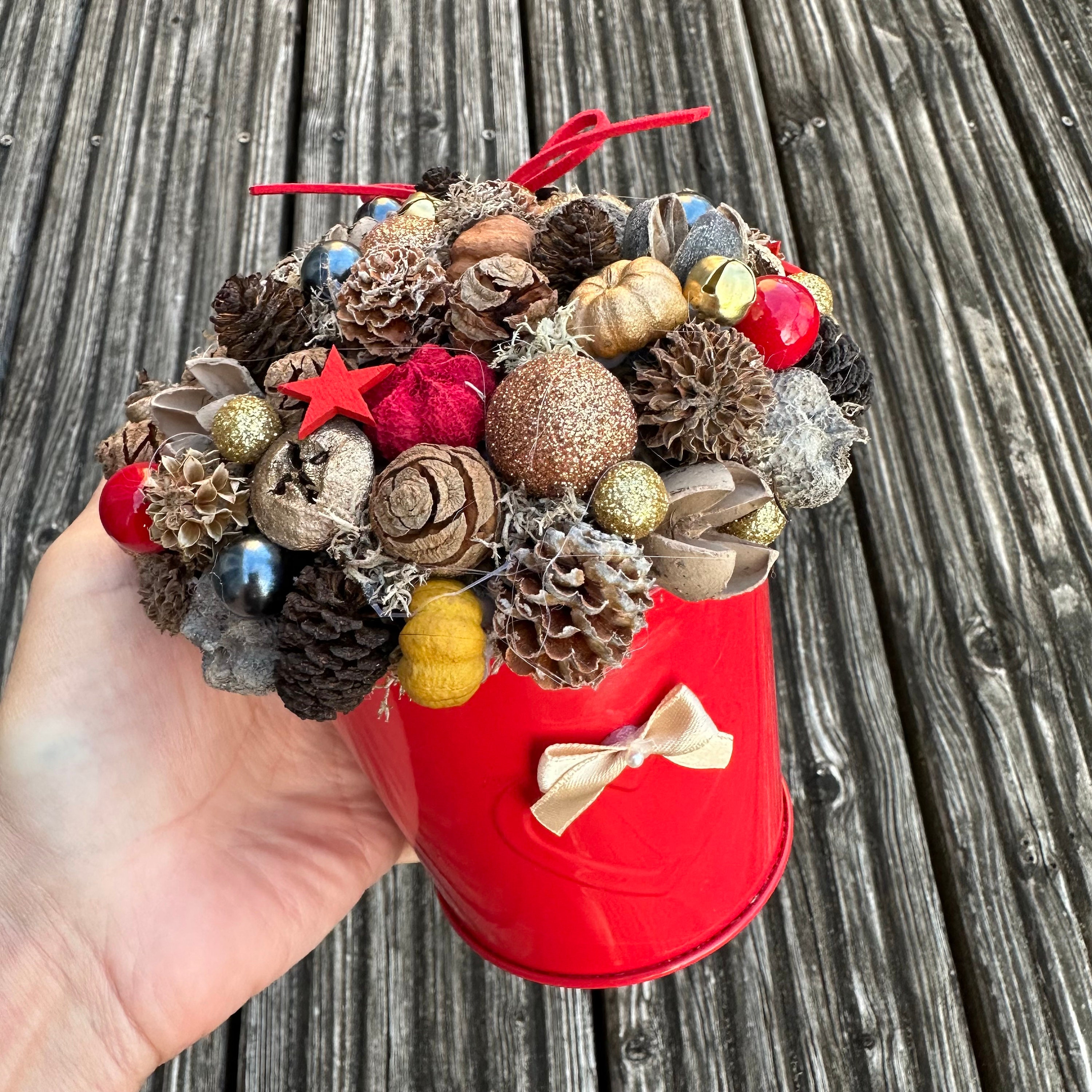 Dried Flowers in Pot Table Decoration for Autumn Fall Etsy UK