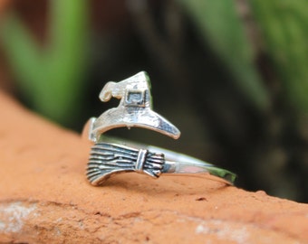 Ghost ring, Witch ring, Holiday Creative Jewelry, Ghost Witch Ring, Adjustable Rings, Horror ring , Jewellery , Ring