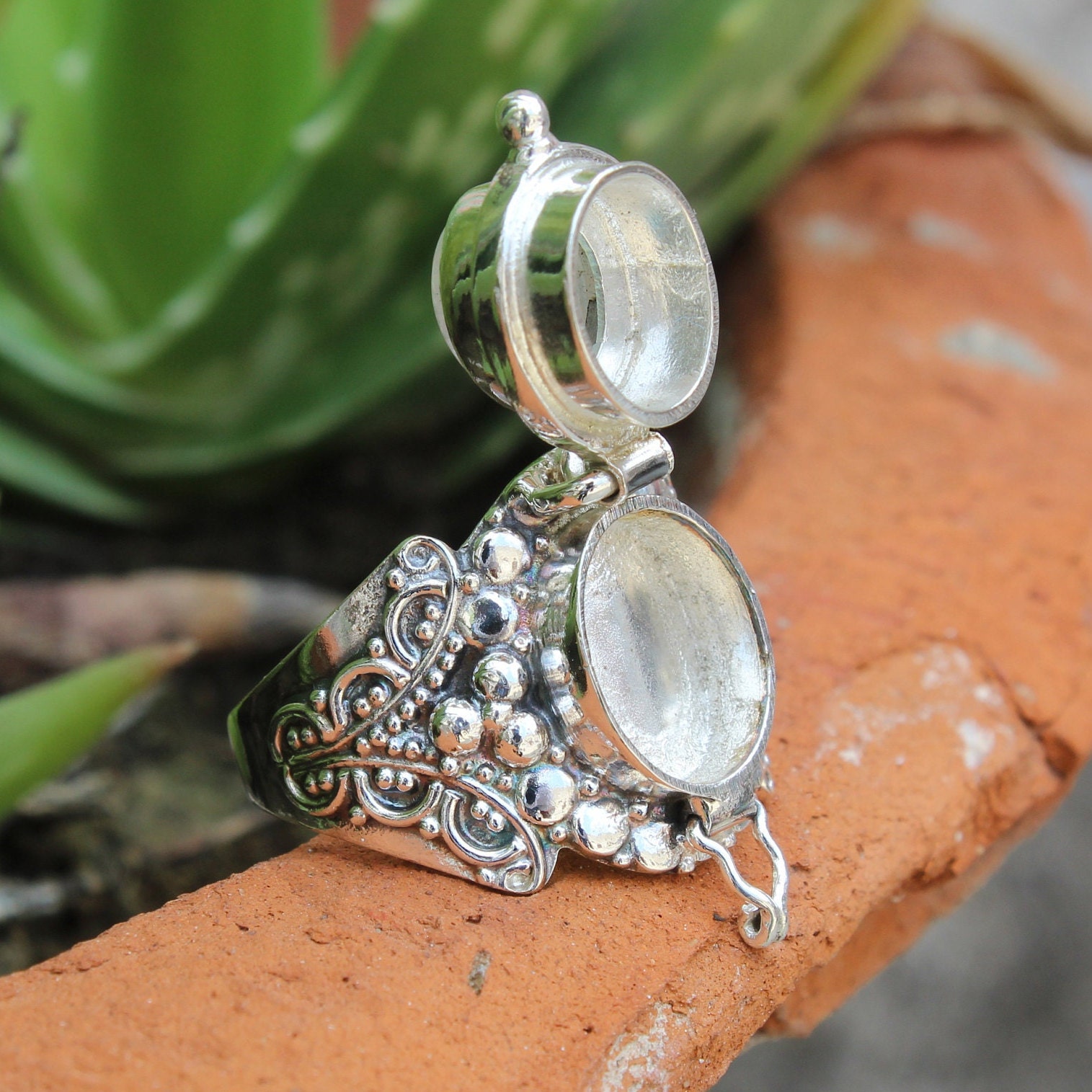 Poison Ring Moonstone Ring Poison Ring 925 Sterling Silver Etsy