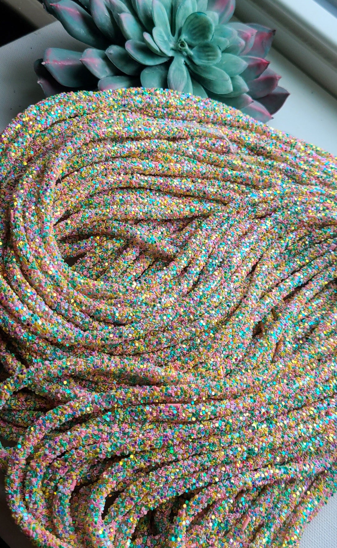Pastel Roping Pastel Multi Glitter Rope - Etsy