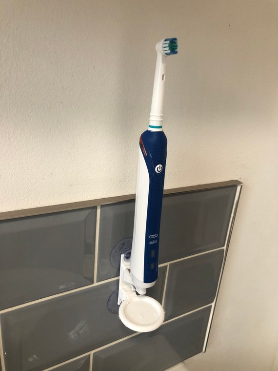 Soporte de pared para cepillo de dientes eléctrico con bandeja de goteo  extraíble. Para cepillos de dientes de la marca Oral B diseño adhesivo con  ventosas -  México