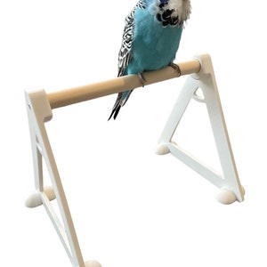 Bird Perch Floor Stand, (15mm diameter wooden perch), bird perch playground, (For Small - Medium birds)