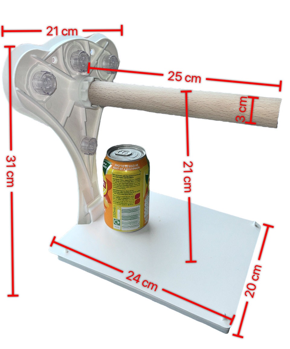 大型の窓用鳥用止まり木（糞受け皿付き）、中型～大型の鳥用