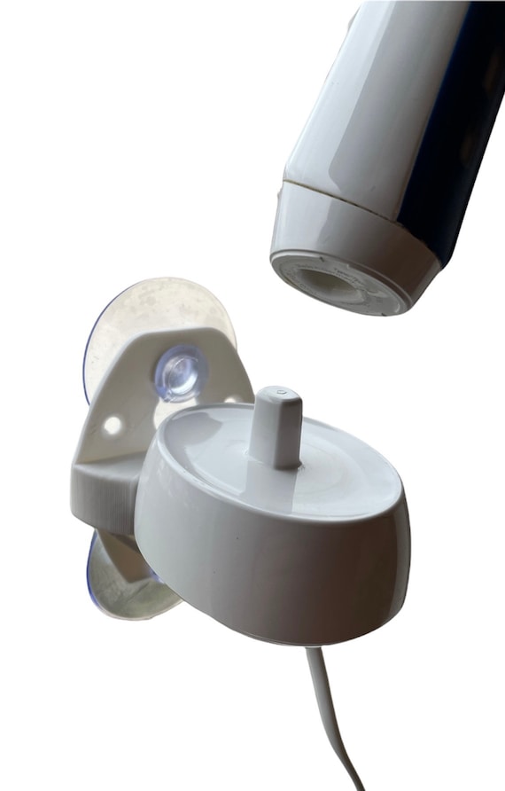 Soporte cargador de pared para cargador de cepillo de dientes eléctrico.  Para cargadores Oral B Pro Series diseño adhesivo SOLO SOPORTE DE CARGADOR  -  España